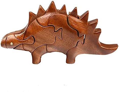 YOVQNMXAnimalWooden Puzzle ToysIntelligence Game for Kids Wood Block Puzzle （Swordback Dragon）