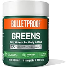 Bulletproof Greens, 8.4 Ounces, Daily Greens Powder with Superfoods, Nootropics, Vegetables, Fruits and Essential Nutrients