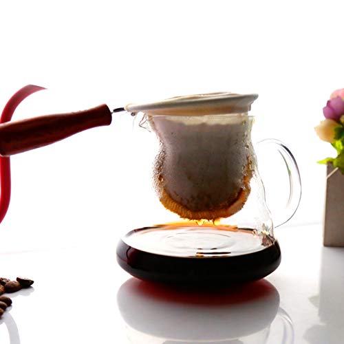 Zwbfu Pano De Flanela Filtro De Café,Saco de filtro de café reutilizável feito à mão de pano de flan