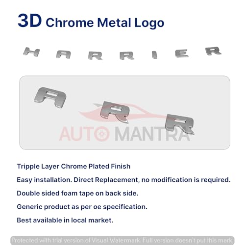 Image of Harrier Self Adhesive | Metal Sticker Logo Badge 3D Emblem Car Sticker
