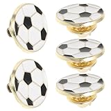 Healvian 5 Piezas Broche de Fútbol de Aleación de Zinc Resistente Flexión, Multiusos para Entrenadores y Jugadores en Fiestas de Fútbol Adorno de Bolso