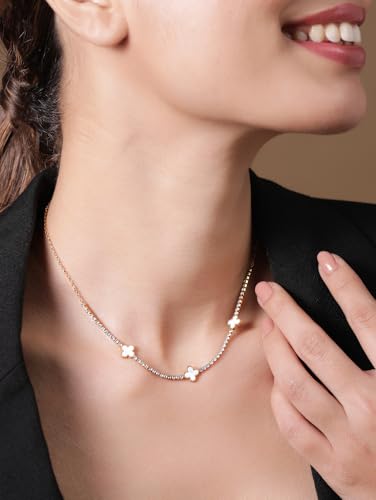 Image of Rubans Demi Fine Stainless Steel Pendant Chain Daily Gift for Women & Girls