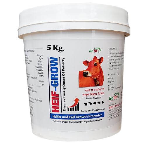 REFIT ANIMAL CARE Calf Growth Powder Supplement, 5 Kg, Heif Grow