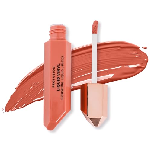 Profusion Cosmetics Liquid Vinyl Lipstick - Vibrant & Nourishing Shades Vitamin A & E Enriched, Long-Wearing, Transfer-Resistant, Vegan & Cruelty-Free Makeup (Lover)