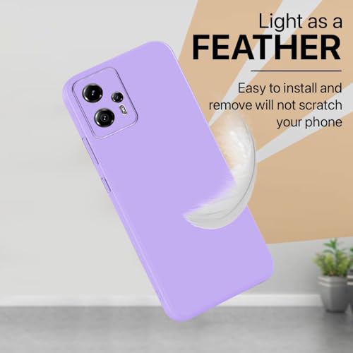Image of Back Cover for Motorola Moto G13 4G / G23 4G | Full Camera Protection | Premium Liquid Silicon Case | Flexible Bumper Case for Motorola Moto G13 4G / G23 4G (Purple)
