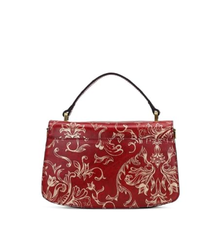 Patricia Nash Leather Ruthie Crossbody with Top Handle in Western Wallpaper2