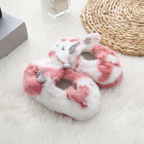 Kid Slippers Boys Kids Fuzzy Slippers Kids Slippers Comfortable Winter Warm Slippers with Non Slip Rubber Sole4