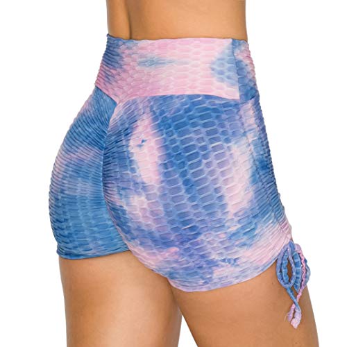 Image of ALWAYS Women's Honeycomb Compression Shorts - High Waist Slimming Butt Lift Textured Workout Shorts