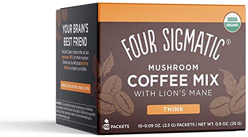 Four Sigma Foods Mushroom Coffee Lions Mane 10 sachets (Pack of 3)