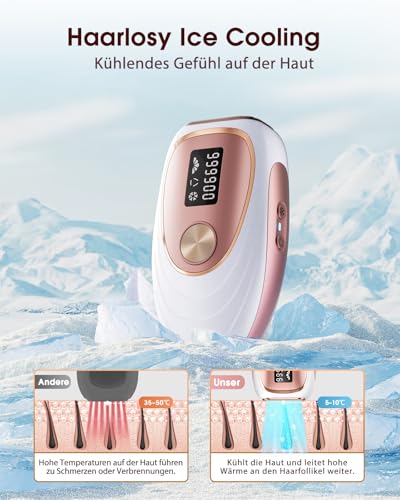 Haarlosy IPL Geräte Haarentfernung mit Kühlfunktion, 999,900 Lichtimpulse, 5 Energiestufen Schmerzfreie IPL Haarentfernung Laser Hair Removal für Frauen, Männer, Intimbereich, Körper und Beine - TD005 6