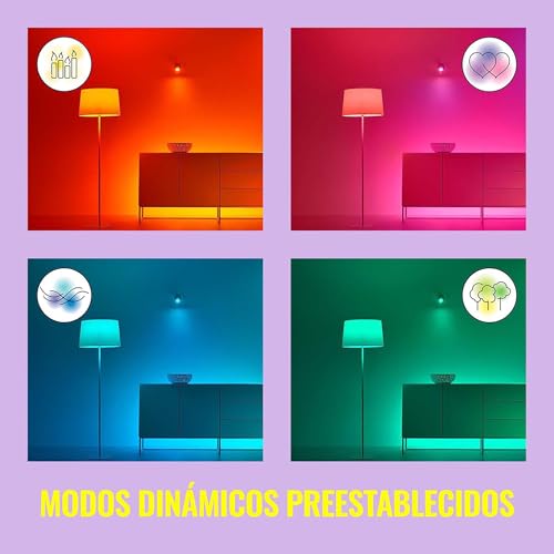 Image of WiZ Connected 32.8 ft LED Light Strip for Your Smart Home - Flowing Multicolor LED, Color-Changing, Cuttable - Voice /App Control - Works with Google Home, Alexa & HomeKit, (Pack of 4)