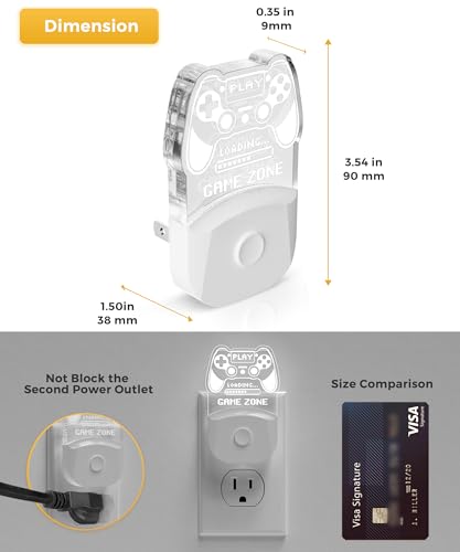 Image of L LOHAS LED Night Light for Kids, Gamepad Shape Night Lights Plug into Wall