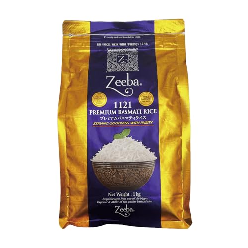 Zeeba Premium バスマティライス インド産 1kg (1袋) Basmati Rice バスマティ米 長粒米 インディカ米のサムネイル