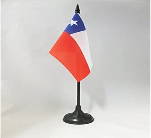 Miniatura 92 de Bandera de mesa Colombia 5'' x 8'' - Bandera de escritorio colombiana 8.3 x 5.5 in - Barra y base de plástico negro - AZ FLAG