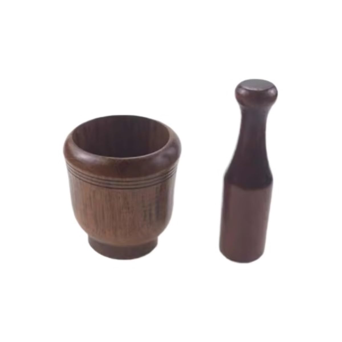 Pilon et mortier, Ensemble de pilon en bois broyeur d'ail gingembre er