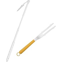 Pack of 2 Replacement Handles, Adjustable Length, Extended Handle for Duster Refill, Adjustable Duster with Telescopic Handle for Home Cleaning White, Yellow