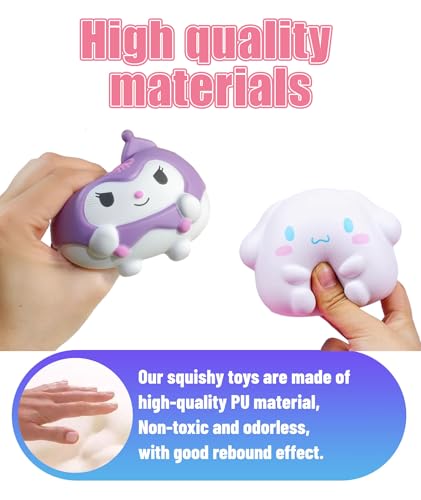 Image of Squishy Toy, Taba Squishy, Squishy Biscuit Squishy Fidget Toys Fufu Taba Stress Ball Squeeze Toys Anxiety Relief for Women /Men Stocking Fillers Birthday Gifts163 (Purple)