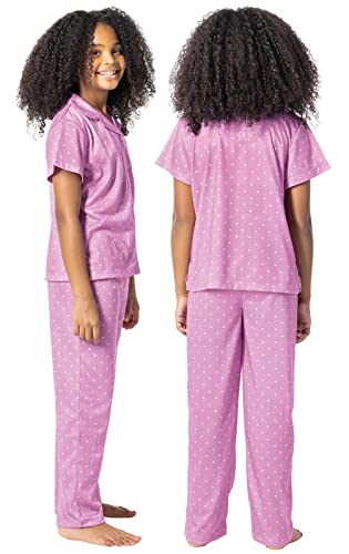 PajamaGram Pajamas for Kids - Kids Short Sleeve Button Down Pajamas with Pants3