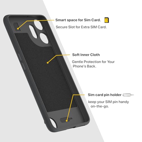 Image of Amazon Basics Back Cover for CMF by Nothing Phone 2 Pro 5G | Full Camera Protection | TPU Soft Flexible Shockproof Bumper Case(Grey)