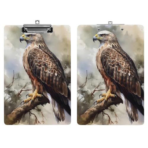 Porte-bloc acrylique transparent Hawk chic et robuste format A4