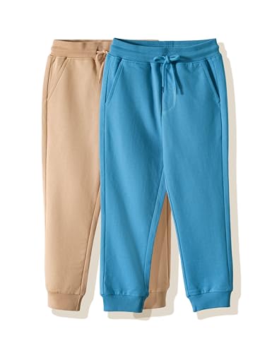 Image of Amazon Brand - Symbol Boys Boys 100% Cotton Solid Print Track Pants (Joggers)