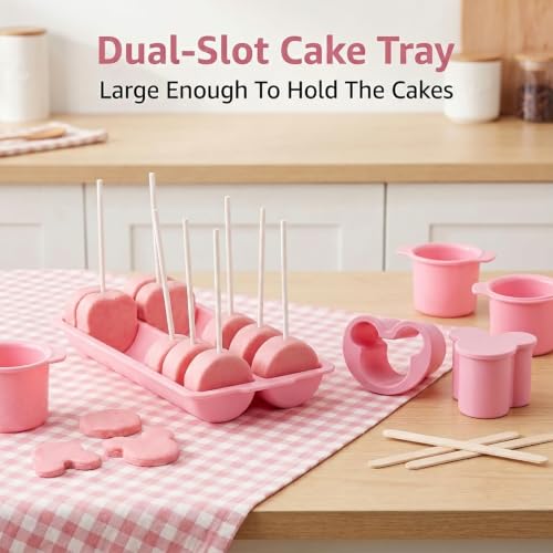 Cake Pop Cutter Mold in 3 Shapes with Tray Stand DIY Baking Supplies by Kithouse - Used condition - Image 4