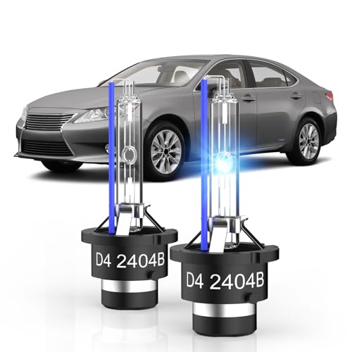 OUHAIMOTOR Fit for 2007-2015 Lexus ES350 ES 350 D4S HID Xenon Headlight Bulbs, 350% Brightness, Low Beam Light Bulb, 8000K White Blue, Plug-N-Play, of 2