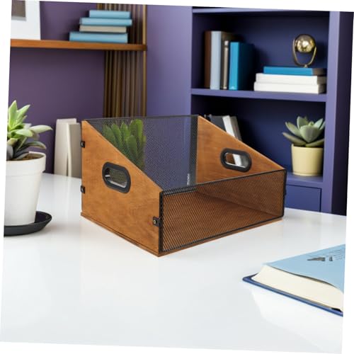 Boite rangement bureau bois à compartiments pour classer vos documents facilement - 8