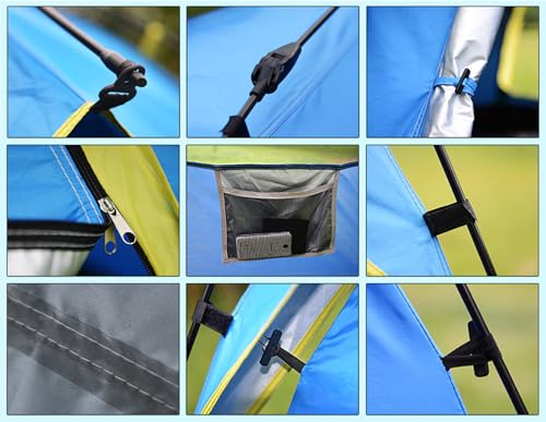 Carpa Automática Pop-up Impermeable Doble Capa 2 Personas miniatura 4