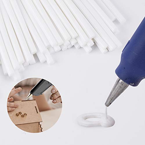 White Hot Glue Sticks Mini, Enpoint 72 Pcs 3.93 X 0.27 In Hot Melt Glue Adhesive Eva Sticks, White Mini Glue Sticks For Arts Crafts, Diy, Home General Repair, Holiday Gift Crafts, Bonding, Decoration #TOP4