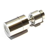 BLUMKRAFT Brushed Nickel Metal Aerator Compatible with IKEA M18.5 taps. 360° Swivel and 80° tilt. Built-in Filter.