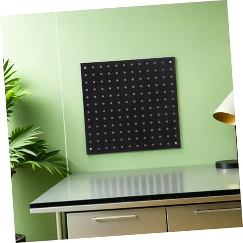 Panneau perforé mural métal noir ultra résistant pour outils - 6
