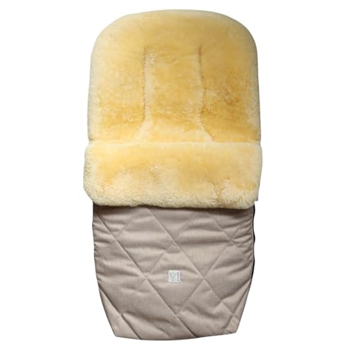 Kaiser Coosy Lammfell Kinderwagen Fußsack 85 x 45 cm Universal Passform (ginger)