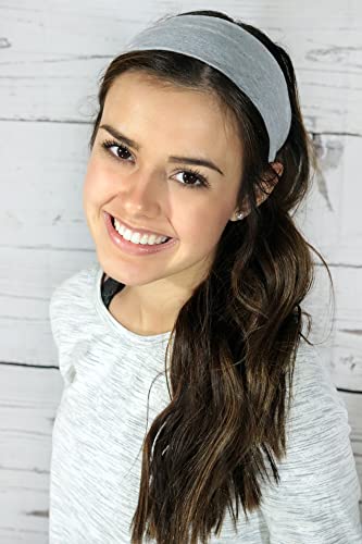 3" Wide Cotton Headbands Pack Stretch Elastic Yoga Soft And Stretchy Sports Sweatbands Fashion Headband For Teens Women Girls Men By Kenz Laurenz (12 Pc Headbands, Orange) #TOP2