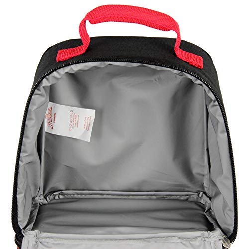 Bioworld Marvel Spider-Man Comic Superhero Dual Compartment Soft Lunch Bag Box Tote Kit