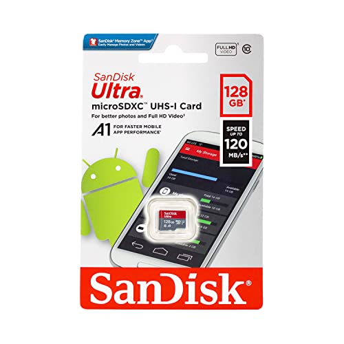 Image of SanDisk Ultra microSD UHS-I Card 128GB, 120MB /s R