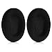 kwmobile Almohadillas Compatible con Sennheiser HD515 / HD555 / HD595 / HD518 - Set de Terciopelo para Cascos en Negro
