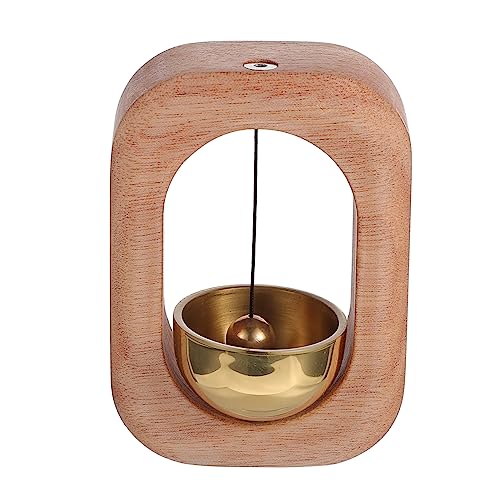 jojofuny 1 Pc Timbre Magnético Sin Cable Exterior Guardián Viento Cableado Condujo Decoración del Hogar Al Aire Libre Decoración del Hogar De Moda Iluminado Puerta Repicar Latón