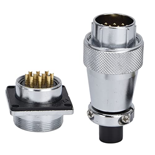 Conector de enchufe aviación WS24 500V 10 núcleos zinc miniatura 4