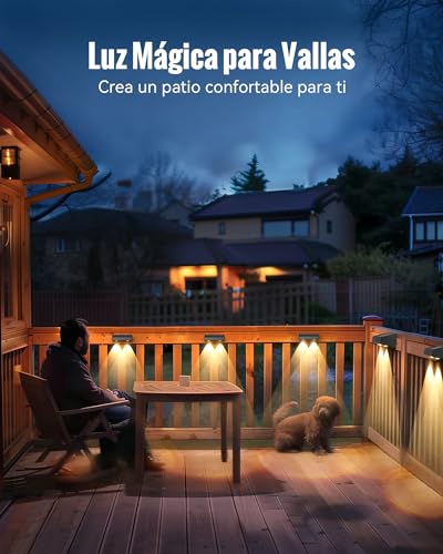Lámpara Solar Jardín IP65 con 5 Modos de Iluminación Regulable AGPTEK 4