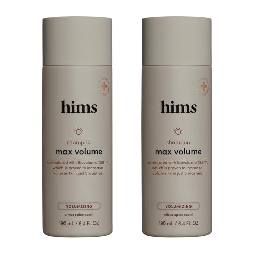 hims Max Volume Shampoo - Biovolume 128, Biotin, & Rice Protein - Root Lift & Thickening Shampoo -...