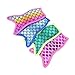 Mipcase 4 pezzi Coperture per Ghiaccioli Forma di Sirena Colorate Maniche Isolate Leggere per Adulti Protezione Dita e Conservazione Ghiaccio Adatte per Freezer e Stecchi Yogurt immagine