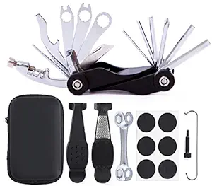 NAMUCUO Bike Repair Tool Kit - Bicycle Repair Tool Kit Set with Multi-Function Bike Tool, Bike Chain Tool, Bone Wrench, tire Tool Bike Portable Tool Bag. 6 Month Warranty