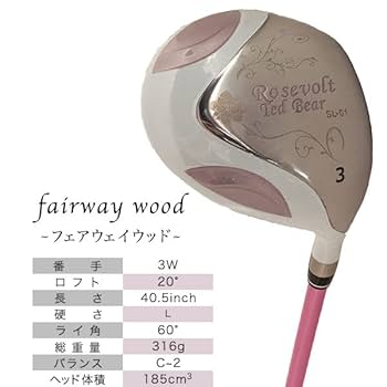Amazon.co.jp: ルーズベルト テディベア ゴルフ RTB-TF21 クラブ
