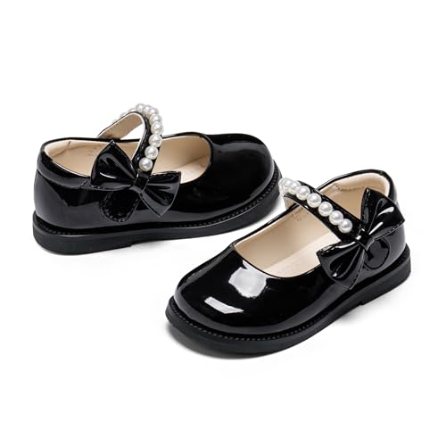 Image of PHIRAMIN Toddler Girl Mary Jane Dress Shoes-Little Girl School Uniform Shoes for Wedding Party