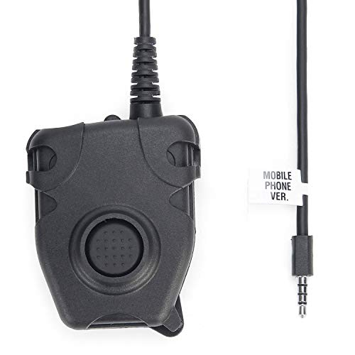 ZTAC Casque de Style Peltor PTT pour Mobile Phone, Push to Talk pour Talkie-Walkie Radio bidirectionnelle Z112 Cover