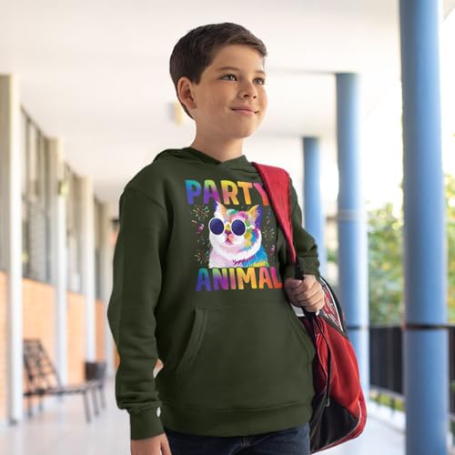 Party Animal Cat Kids' Hoodie - Party Themed Clothing - Party Animal Clothing4