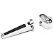 Krator KM012-C Foot Peg (Chrome Anti-Vibrate Engine Guard w/Clamps for Harley Softail Touring)