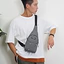 Spadera 1PCS Cross Chest Bag For Men Shoulder Bag Crossbody Backpack Waterproof Sling Backpack Bag With USB Charging Port for Traveling/Camping/Hiking/Gym/Sports/Outdoor/Picnic (Multicolor) gallery image