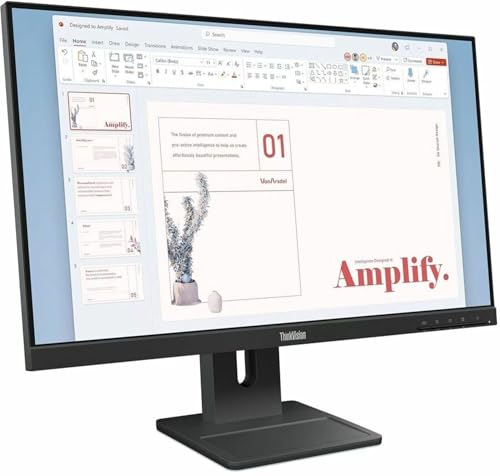 Image of Lenovo ThinkVision E24-40 24 inch Class Full HD LED Monitor - 16:9 - Raven Black - 23.8 inch Viewable - in-Plane Switching (IPS) Technology - WLED Backlight - 1920 x 1080-16.7 Million Colors - 250 Nit - 4 m